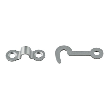 National Hardware National Hardware Satin Nickel Steel Hook and Staple 2 pk N211-017